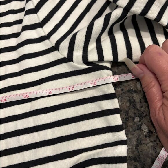 J. Crew Black and White Short Sleeve Tee - Picture 5 of 6
